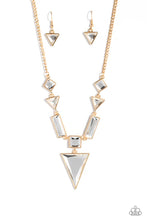 Load image into Gallery viewer, Fetchingly Fierce - Gold - Paparazzi Necklace 2023 July Life of the Party
