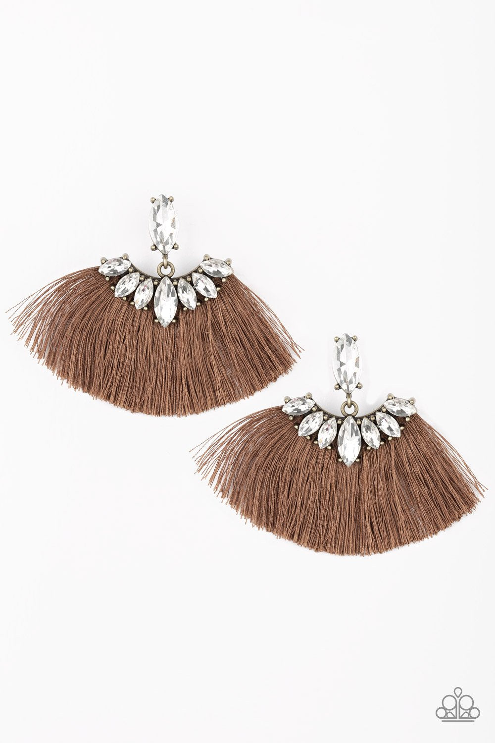 Formal Flair - Brown - Paparazzi Earring