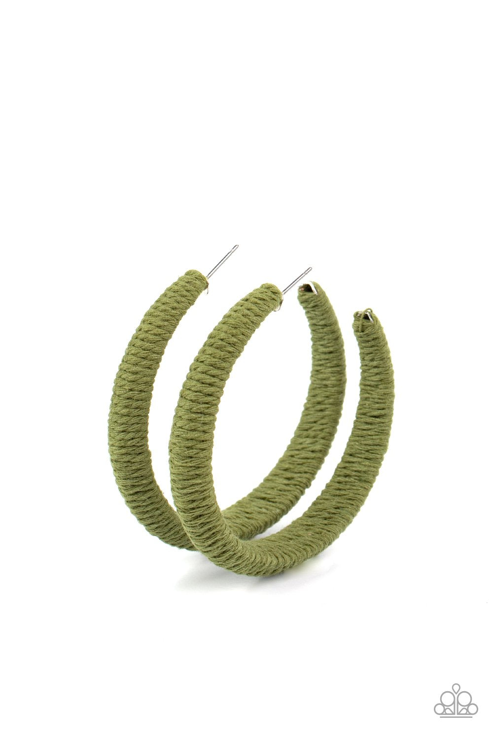 TWINE and Dine - Green - Paparazzi Earring