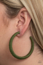 Load image into Gallery viewer, TWINE and Dine - Green - Paparazzi Earring
