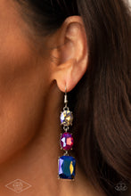 Load image into Gallery viewer, Dripping In Melodrama - Multi Iridescent - Paparazzi Black Diamond Exclusive Earring
