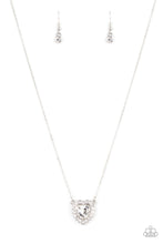 Load image into Gallery viewer, Out of the GLITTERY-ness of Your Heart - White - Paparazzi Necklace
