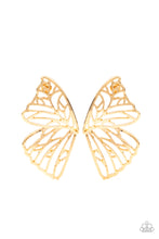 Load image into Gallery viewer, PRE-ORDER - Butterfly Frills - Gold -Paparazzi Earring
