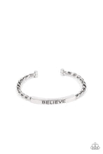 Load image into Gallery viewer, PRE-ORDER - Keep Calm and Believe - Silver - Paparazzi Bracelet
