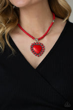 Load image into Gallery viewer, A Heart Of Stone - Red - Paparazzi Necklace
