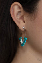 Load image into Gallery viewer, Poshly Primitive - Blue - Paparazzi Hoop Earring
