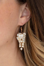 Load image into Gallery viewer, Bountiful Bouquets - Gold Earrings - June 2021 Paparazzi Life of the Party Earrings

