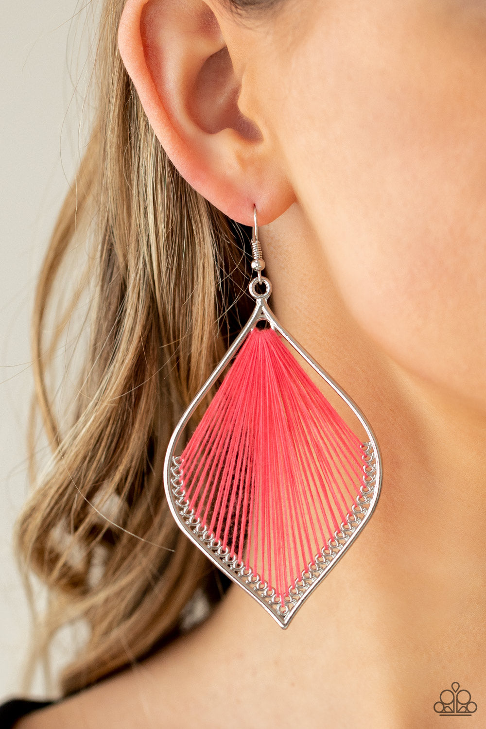 String Theory - Pink - Paparazzi Earring
