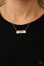 Load image into Gallery viewer, Blessed Mama - Gold - Paparazzi Necklace
