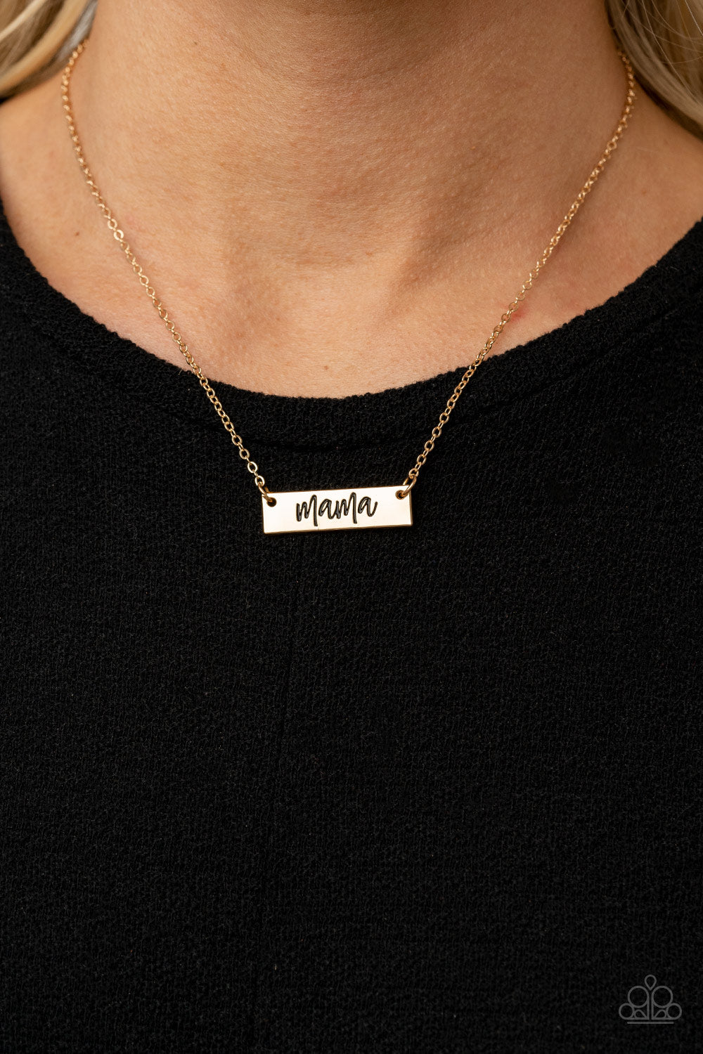 Blessed Mama - Gold - Paparazzi Necklace