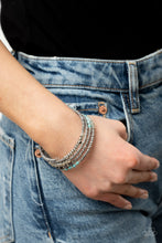 Load image into Gallery viewer, Infinitely Dreamy - Turquoise Silver - Paparazzi Bracelet

