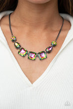 Load image into Gallery viewer, Unfiltered Confidence - Oil Spill Multi - 2021 August Paparazzi Life of the Party Necklace
