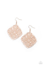 Load image into Gallery viewer, Dubai Detour - Rose Gold - Paparazzi Earring
