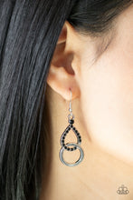 Load image into Gallery viewer, Red Carpet Couture - Black - Paparazzi Earring
