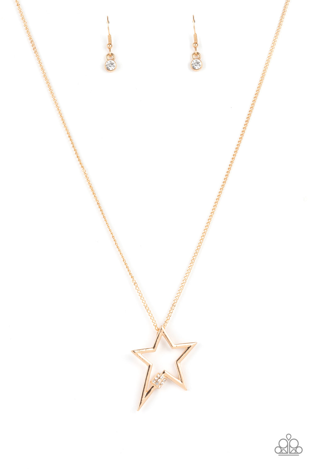PRE-ORDER - Light Up The Sky - Gold - Paparazzi Necklace