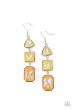Load image into Gallery viewer, Cosmic Culture - Yellow UV Shimmer - Paparazzi Earring
