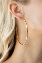 Load image into Gallery viewer, PREORDER - Mega Metro - Gold - Paparazzi Hoop Earrings
