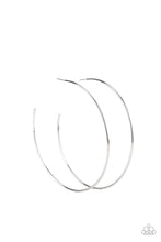 Load image into Gallery viewer, Colossal Couture - Silver - Paparazzi Hoop Earring
