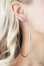 Load image into Gallery viewer, Colossal Couture - Silver - Paparazzi Hoop Earring
