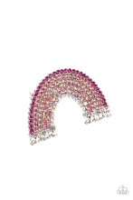 Load image into Gallery viewer, Somewhere Over The RHINESTONE Rainbow - Pink - Paparazzi Hair Clip
