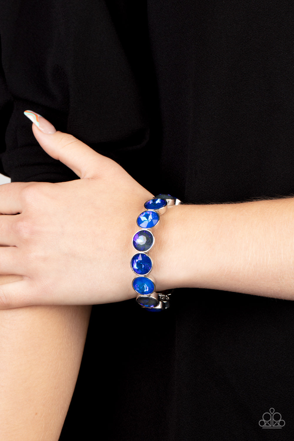 Radiant on Repeat - Blue - Paparazzi Bracelet