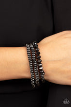 Load image into Gallery viewer, Gutsy and Glitzy - Black - Paparazzi Bracelet
