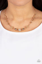 Load image into Gallery viewer, Taunting Twinkle - Gold - Paparazzi Necklace

