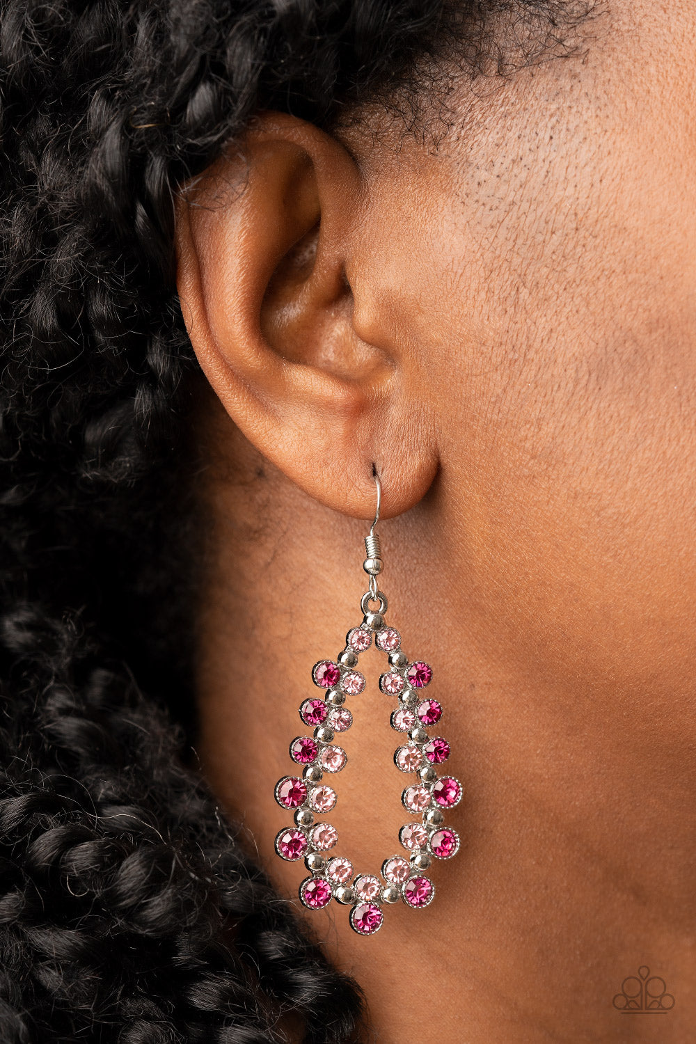 Its About to GLOW Down - Pink - Paparazzi Earring