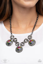 Load image into Gallery viewer, Hypnotized - Multi Oil Spill - Paparazzi Pink Diamond Necklace
