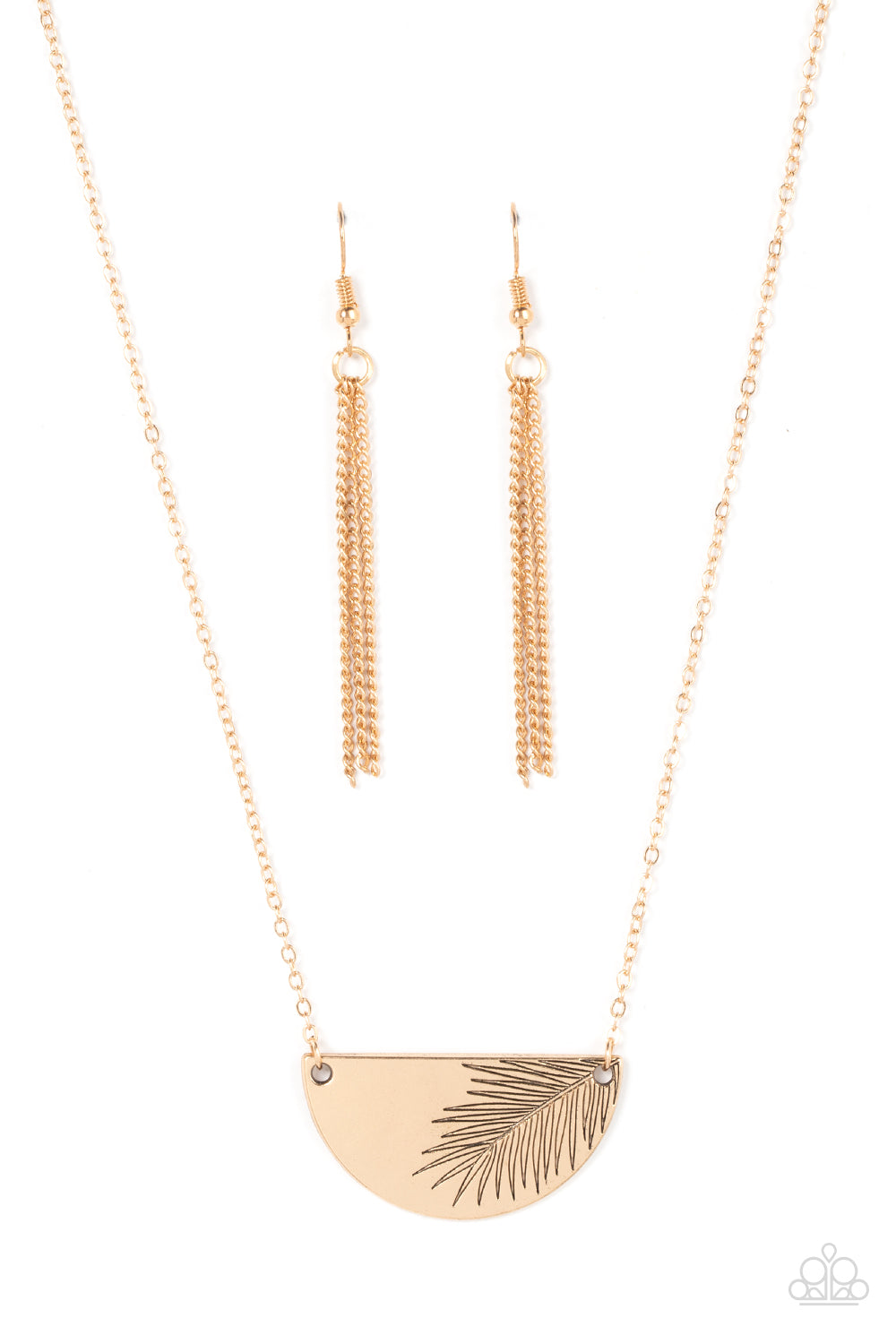 PREORDER - Cool, PALM, and Collected - Gold - Paparazzi Necklace