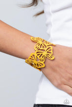 Load image into Gallery viewer, Butterfly Breeze - Yellow - Paparazzi Bracelet

