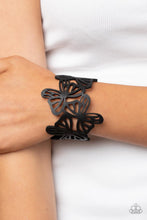 Load image into Gallery viewer, Butterfly Breeze - Black - Paparazzi Bracelet
