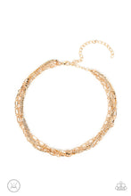 Load image into Gallery viewer, Glitter and Gossip - Gold Paparazzi Necklace
