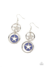 Load image into Gallery viewer, Liberty and SPARKLE for All - Blue - Paparazzi Earring
