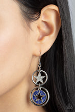Load image into Gallery viewer, Liberty and SPARKLE for All - Blue - Paparazzi Earring
