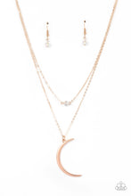 Load image into Gallery viewer, Modern Moonbeam - Rose Gold - Paparazzi Necklace
