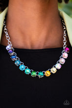 Load image into Gallery viewer, Rainbow Resplendence - Multi - 2022 June Paparazzi Life of the Party Necklace
