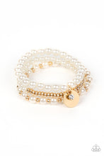 Load image into Gallery viewer, Pearly Professional - Gold - Paparazzi Bracelet
