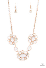 Load image into Gallery viewer, Your Chariot Awaits - Rose Gold - 2022 October Paparazzi Life of the Party Necklace
