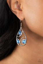 Load image into Gallery viewer, Send the BRIGHT Message - Blue - Paparazzi Earring
