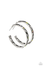Load image into Gallery viewer, The Gem Fairy - Multi OilSpill - Paparazzi Hoop Earring
