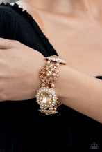 Load image into Gallery viewer, Gilded Gallery - Gold - 2022 December Paparazzi Life of the Party Bracelet
