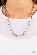 Load image into Gallery viewer, Boston Backdrop - Silver - Paparazzi Necklace
