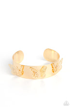 Load image into Gallery viewer, Magical Mariposas - Gold - Paparazzi Bracelet
