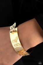 Load image into Gallery viewer, Magical Mariposas - Gold - Paparazzi Bracelet
