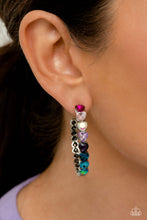 Load image into Gallery viewer, Hypnotic Heart Attack - Multi - June LOP Paparazzi Earring
