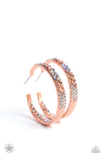 Load image into Gallery viewer, Glitzy by Association - Copper - Paparazzi Earring
