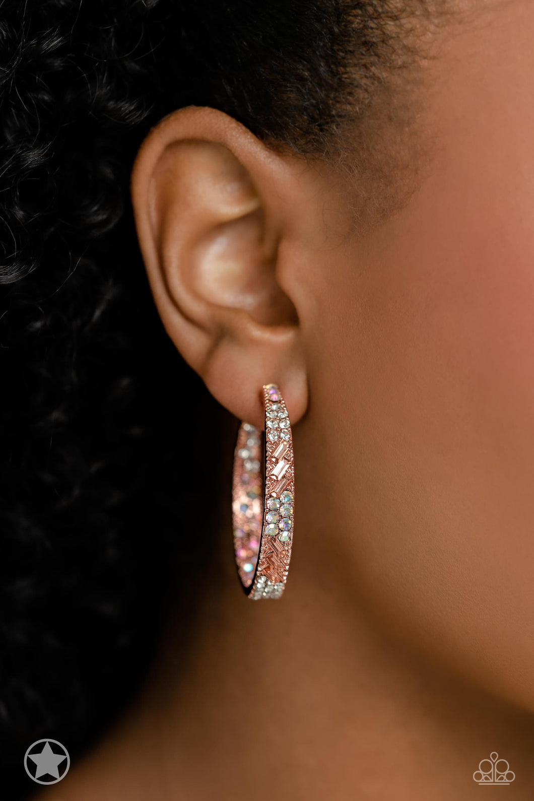 Glitzy by Association - Copper - Paparazzi Earring