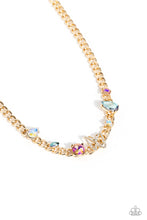 Load image into Gallery viewer, Storybook Succession - Gold - Paparazzi Necklace 2023 September Life of the Party
