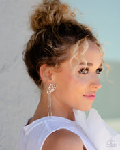 Load image into Gallery viewer, A Few Of My Favorite WINGS - White - Paparazzi Earrings 2023 Convention Exclusive
